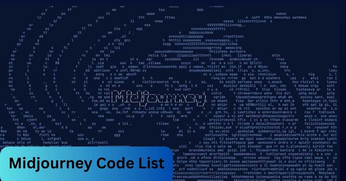 Midjourney Code List