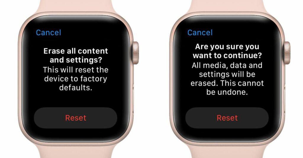 What happens if I enter too many passcode attempts reset Apple Watch?