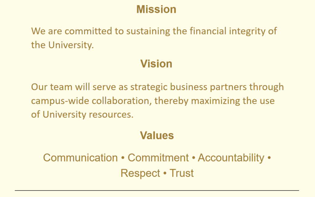 Mission and Vision: